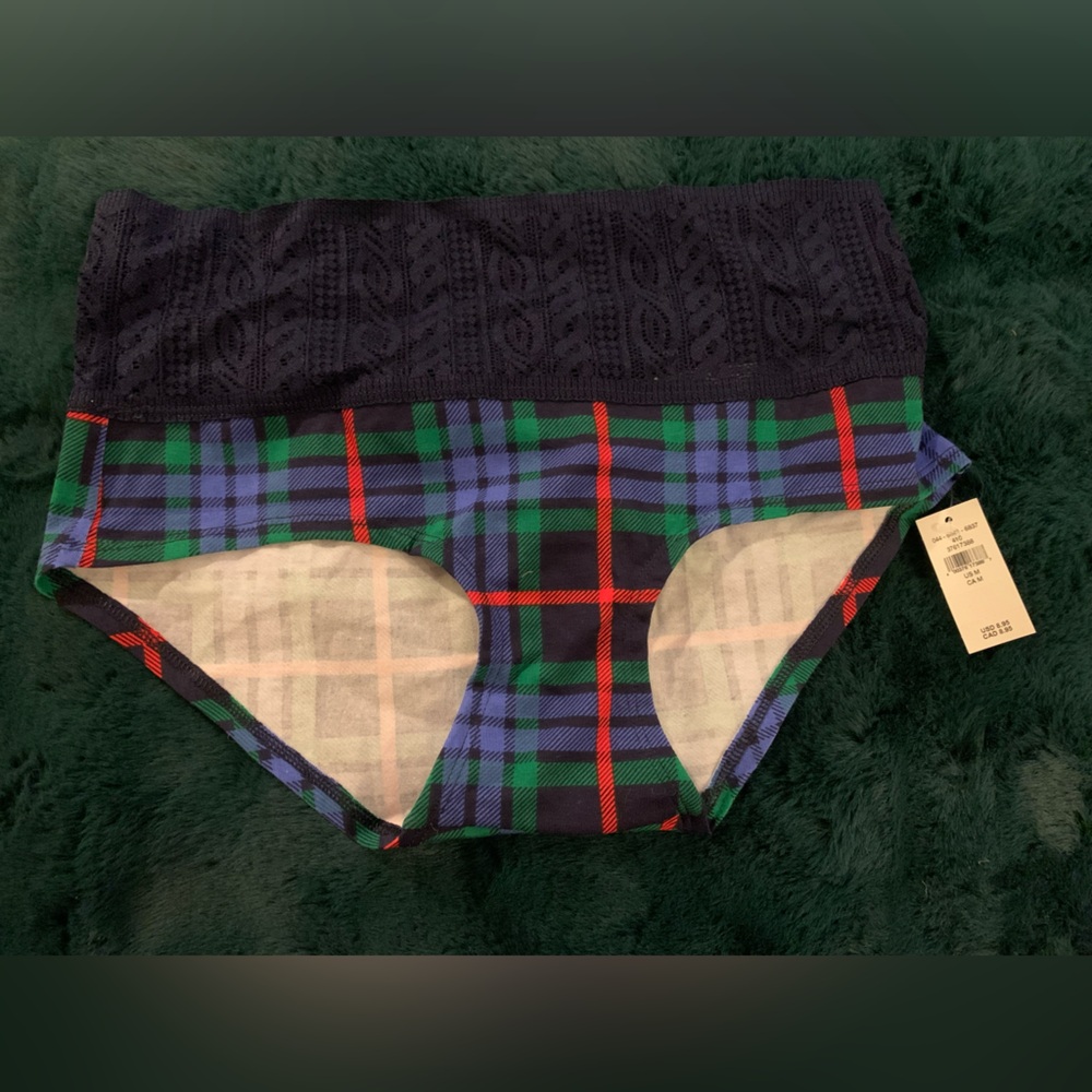 NWT AERIE COTTON PLAID UNDERWEAR